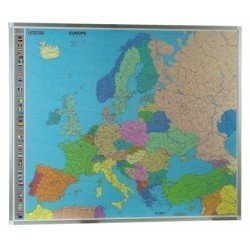 Mapa Europa base metálica