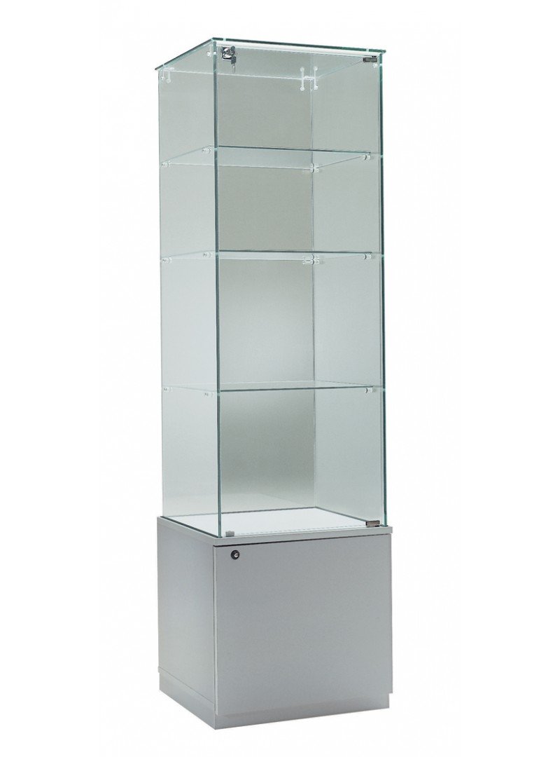 Vitrinas altura 180 cm vidrio con mueble inferior Laminado Glass +plus