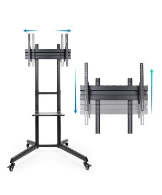 Soporte de suelo con ruedas para pantallas planas de 37" a 70"