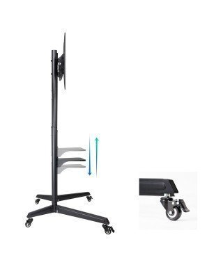 Soporte de suelo con ruedas para pantallas planas de 37" a 70"