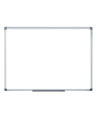 Pizarra blanca melamina con marco de aluminio (serie Basic Board Aluminio)