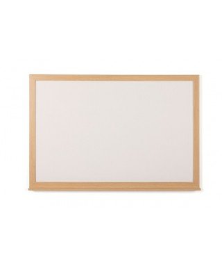Pizarra blanca melamina con marco de madera (serie Basic Board Ecologic)