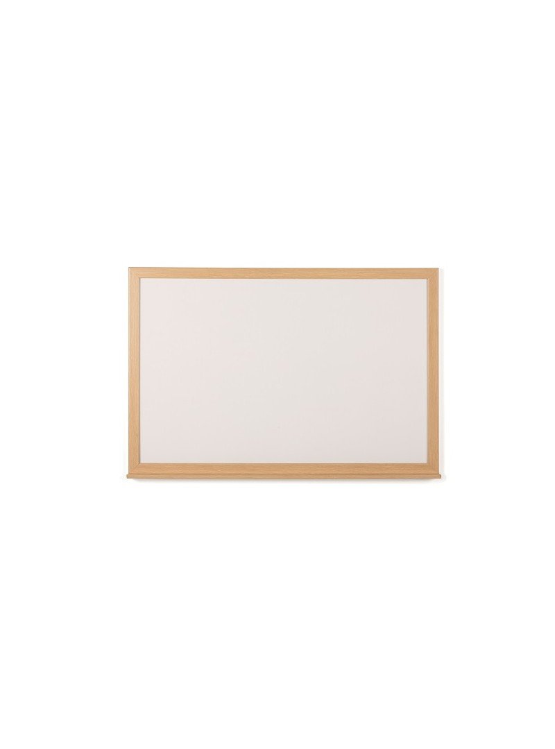 Pizarra blanca melamina con marco de madera (serie Basic Board Ecologic)