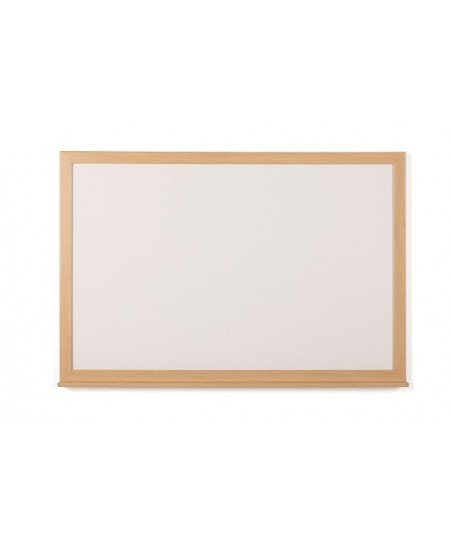 Pizarra blanca melamina con marco de madera (serie Basic Board Ecologic)