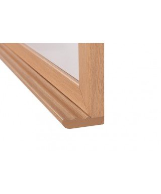 Pizarra blanca acero lacado con marco de madera (serie Basic Board Ecologic)