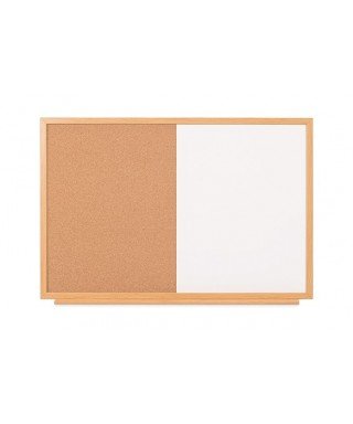 Pizarra combinada con marco de madera (serie Basic Board Ecologic)